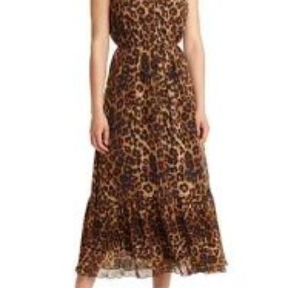 Sam Edelman Leopard Print Maxi Dress Size 4 NWT - Picture 5 of 14
